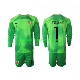 Fußballtrikots Kroatien Livakovic 1 Torwart Kinder FIFA WM 2022 Langarm Auswärts-trikot kaufen